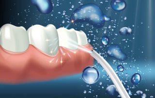 Za boljšo ustno higieno ustna prha očisti prostor med zobmi